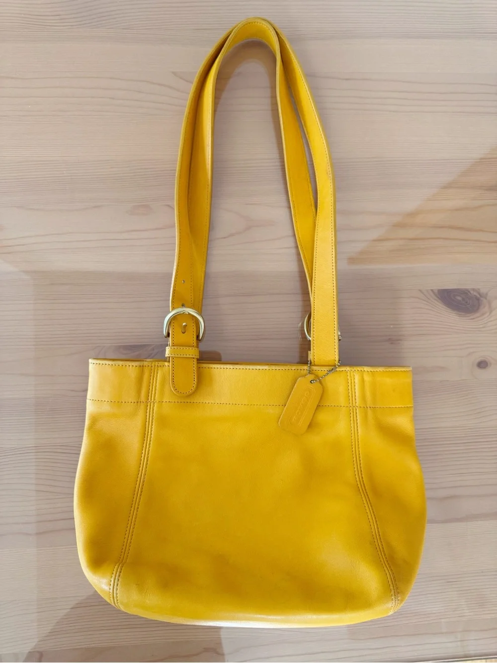 Vintage Coach Soho Buckle Bag 4157, Yellow, Costa Rica READ